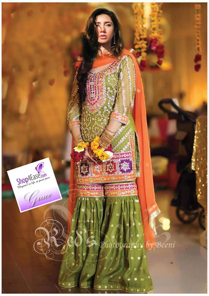 Mehndi Special Chiffon Embroidered